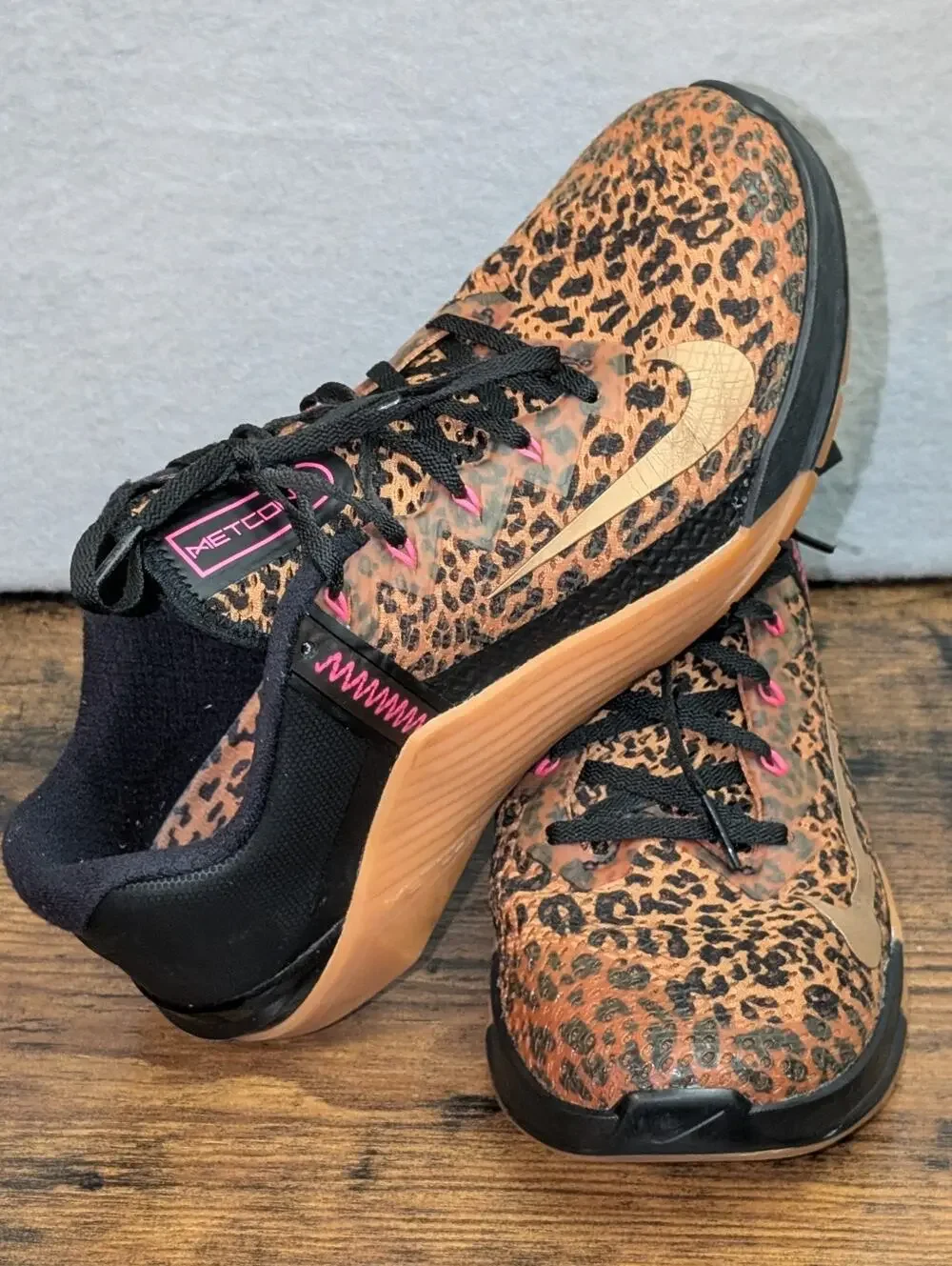 NIKE METCON Women's 9 LEOPARD CHEETAH TRAINER SNEAKER SHOE AT3160-096